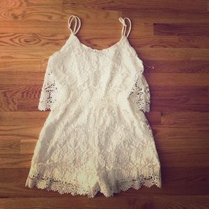 White Lacey Romper